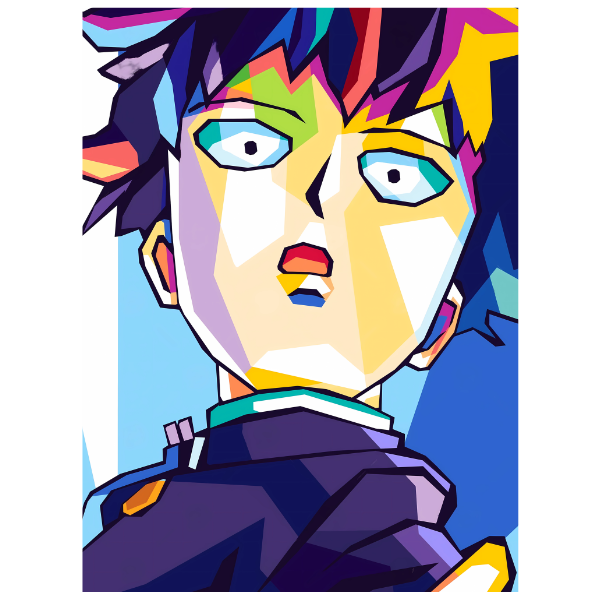 Mob Psycho 100: Kageyama Pop Art - Anime Paint By Numbers Kit