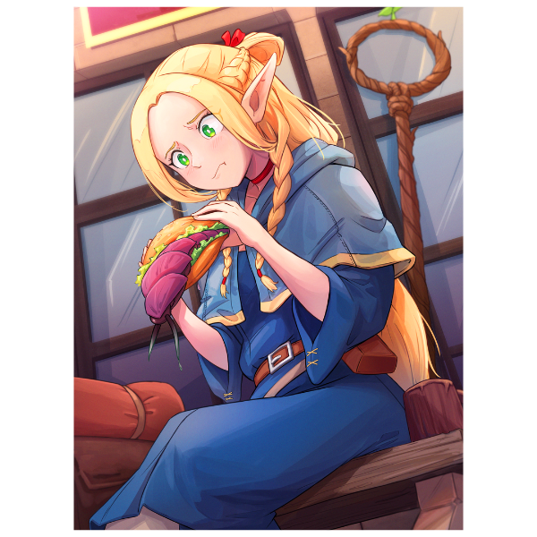 Delicious in Dungeon: Marcille Trying to Eat - Anime Paint By Numbers kit