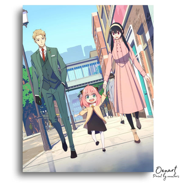 Spy x Family: Walking - Anime Paint By Numbers Kit