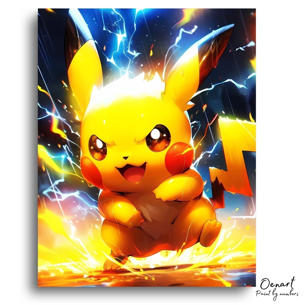 Pokemon: Pika The Light - Anime Diamond Painting