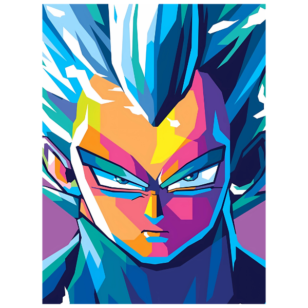 Dragon Ball Z: Vegeta Super Saiyan Blue - Anime Painting Set