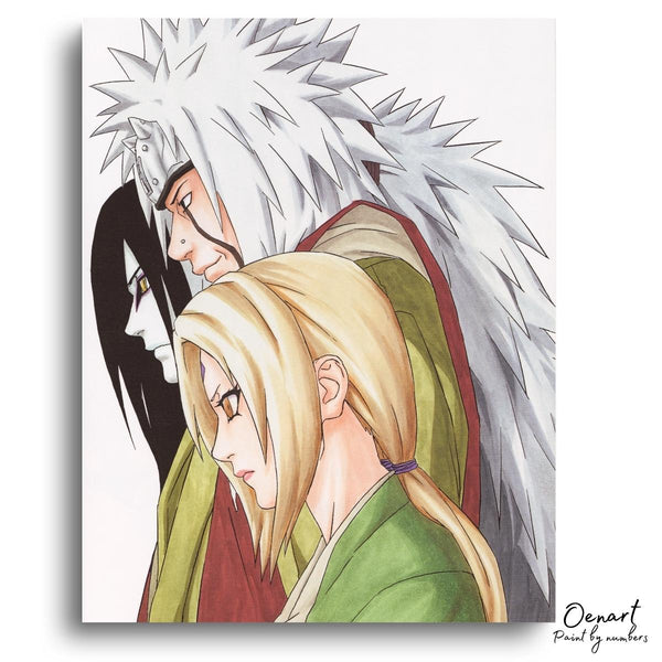 Naruto Shippuden: 3 Sannin - Anime Paint By Numbers Kit