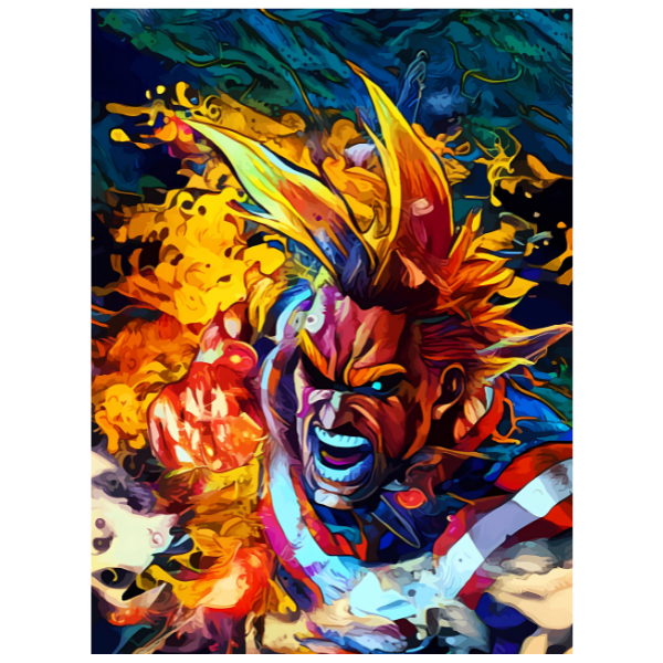 My Hero Academia: All Might - Anime Paint By Numbers Kit