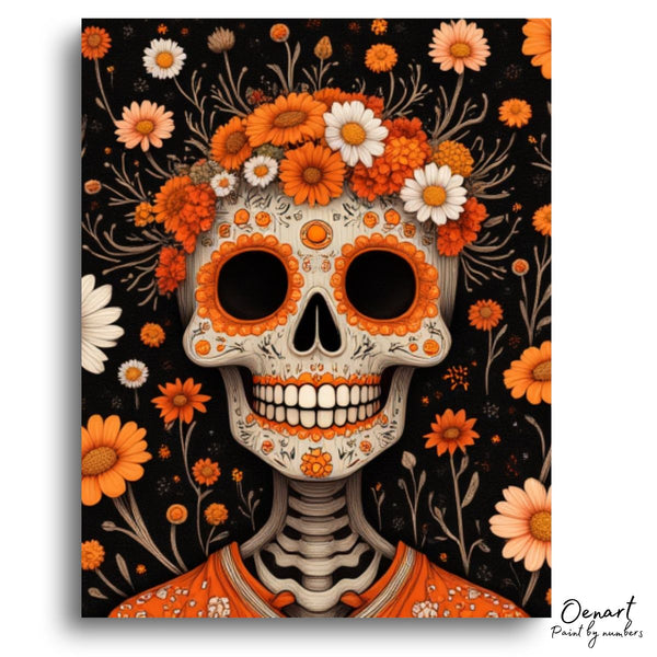 Halloween Flowers - Paint By Numbers Kit