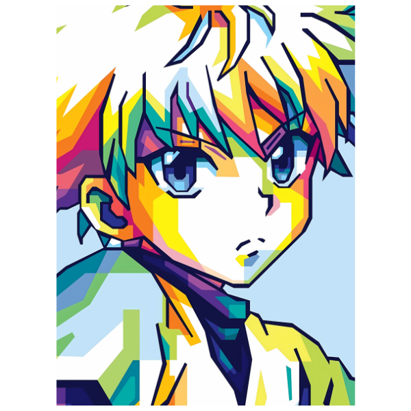 Hunter × Hunter: Killua Wpap Pop Art - Anime Painting Set