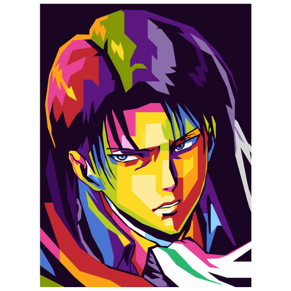 Attack on Titan Levi: Portrait - Anime Diamond Painting