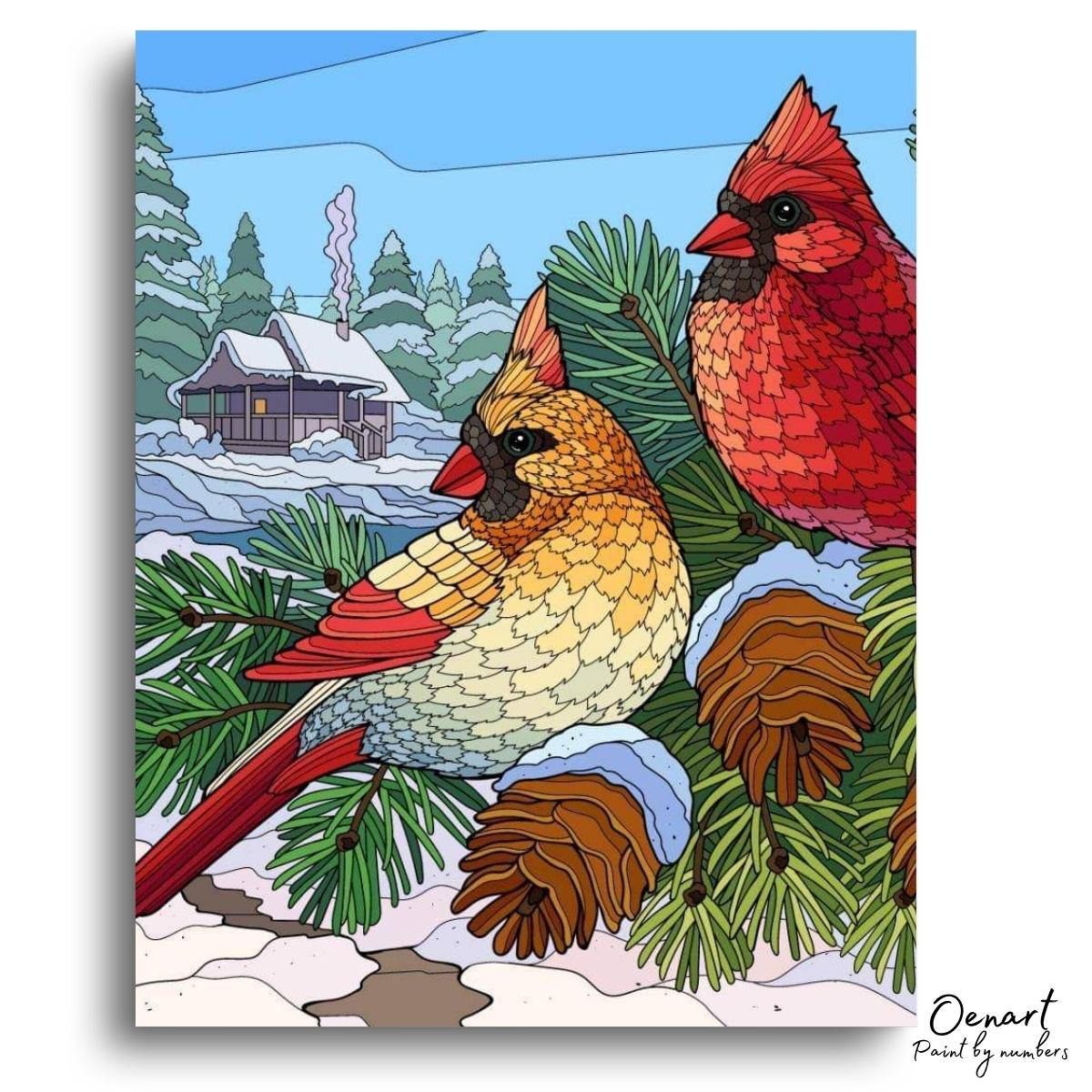 Birds Couple - Diamond Painting Kit-Oenart™