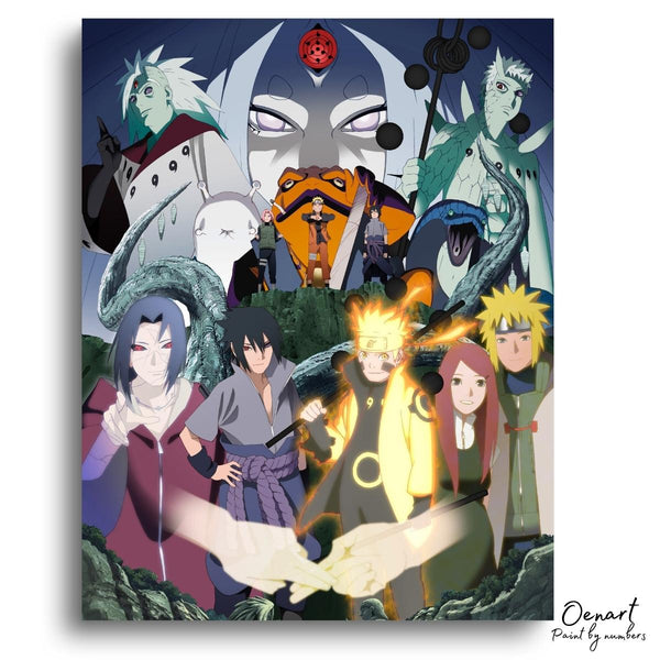 Naruto Shippuden: All - Anime Paint By Numbers Kit