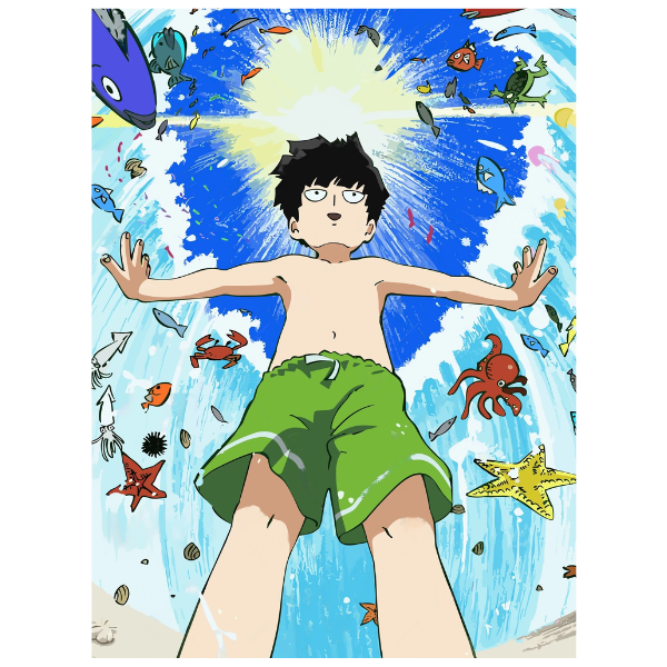 Mob Psycho 100: Mob in The Beach - Anime Painting Set