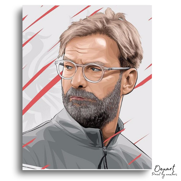 Klopp Liverpool Saver - Paint By Numbers Kit