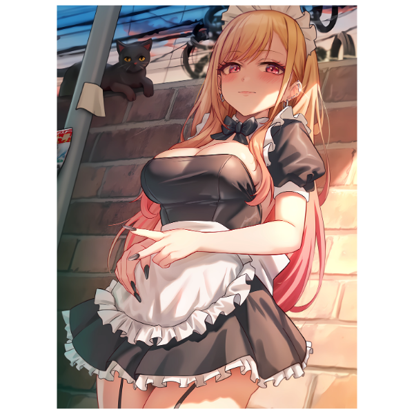 My Dress Up Darling: Marin Maid Cosplay - Anime Paint By Numbers Kit