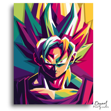 Dragon Ball Z: Wise Goku Pop Art - Anime Paint By Numbers Kit