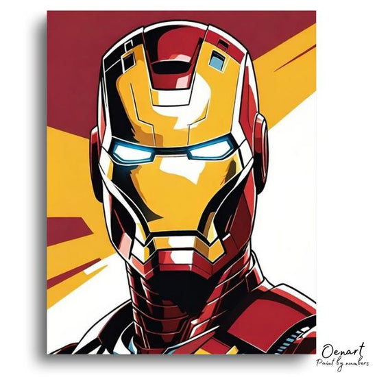 Iron Man Portrait: Paint By Numbers Kit