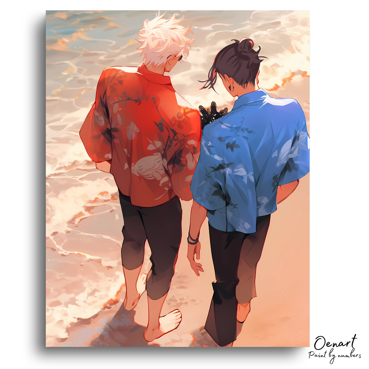 Jujutsu Kaisen: Gojo and Geto on The Beach - Anime Paint By Numbers Kit