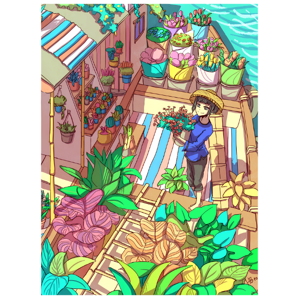 Anime Flower Shop - Anime Diamond Painting