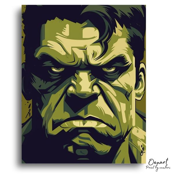 Angry Hulk: Paint By Numbers Kit