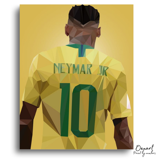 Neymar Brazil 10 - Paint By Numbers Kit