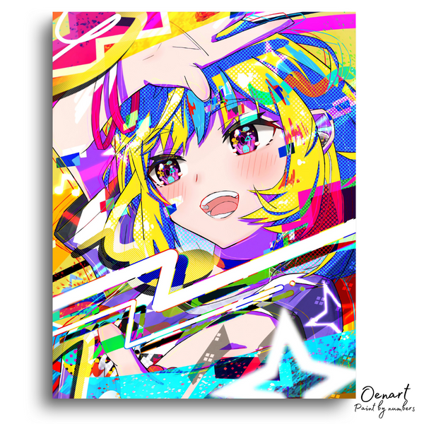 Anime Girl: Colorful World - Anime Diamond Painting