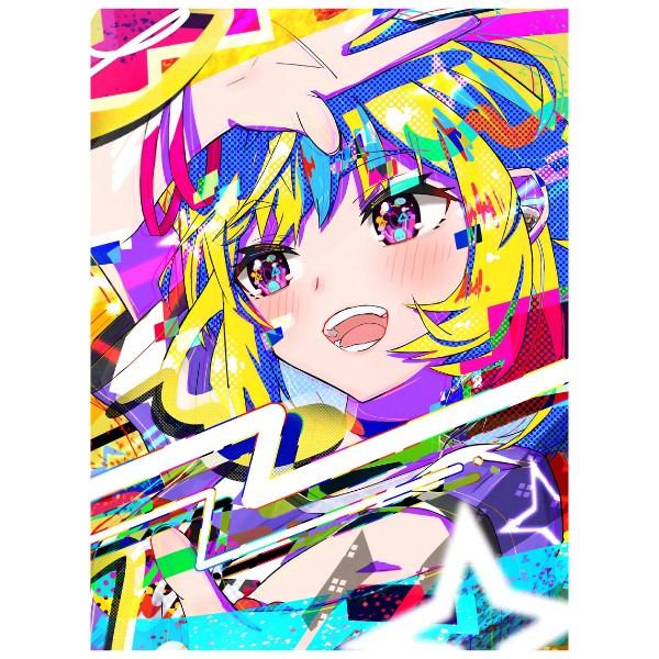 Anime Girl: Colorful World - Anime Diamond Painting