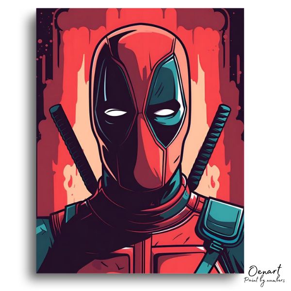 Deadpool Faceless: Paint By Numbers Kit