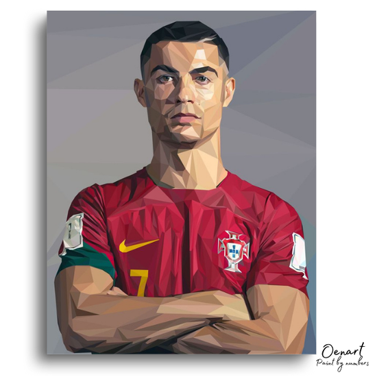 Ronaldo Portugal Jersey - Paint By Numbers Kit