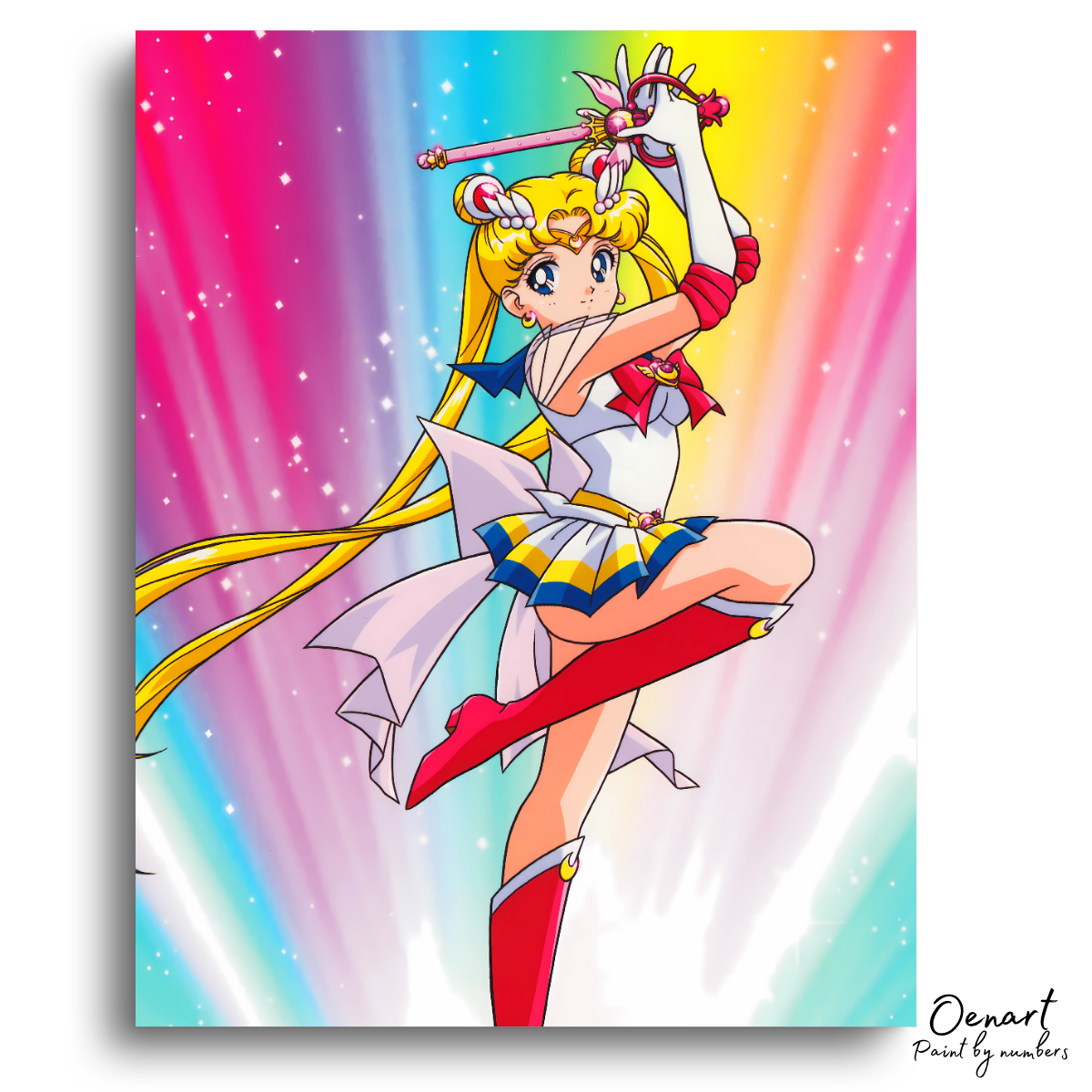 Sailor Moon: Usagi's Kawaii Transformation - Anime Paint By Numbers Kit