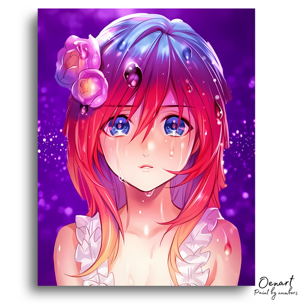 Anime Girl: Crying - Anime Painting Set