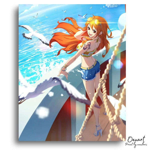 One Piece: Nami - Anime Paint By Numbers Kit