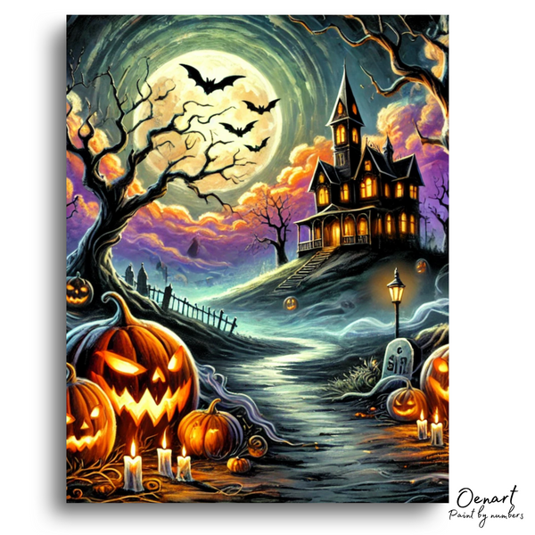 Halloween Moon Light - Paint By Numbers Kit