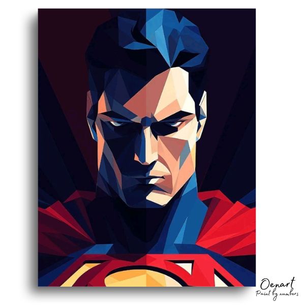 Super Man Serious: Paint By Numbers Kit