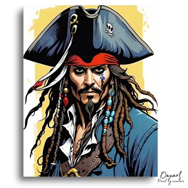 Captain Jack Sparrow: Paint By Numbers Kit