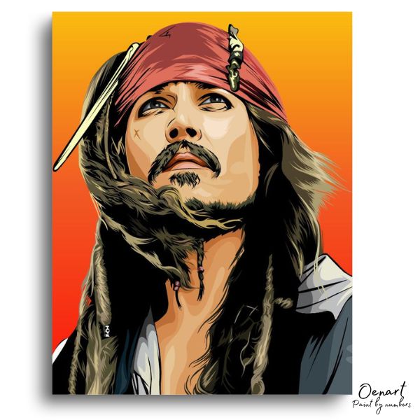 Jack Sparrow Portrait: Paint By Numbers Kit