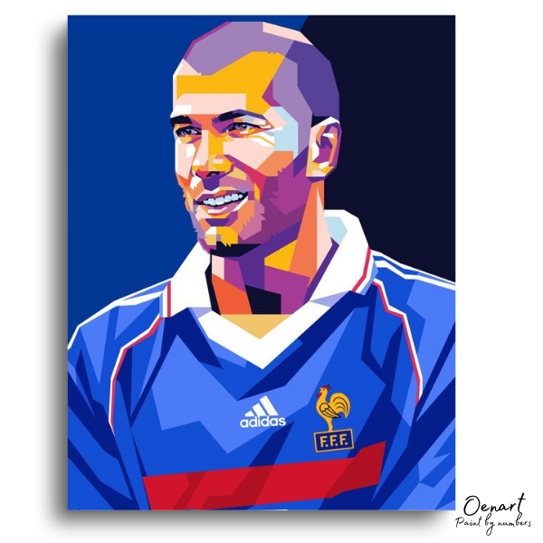 Zidan France Icon - Paint By Numbers Kit