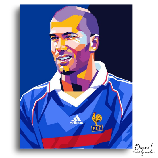 Zidan France Icon - Paint By Numbers Kit