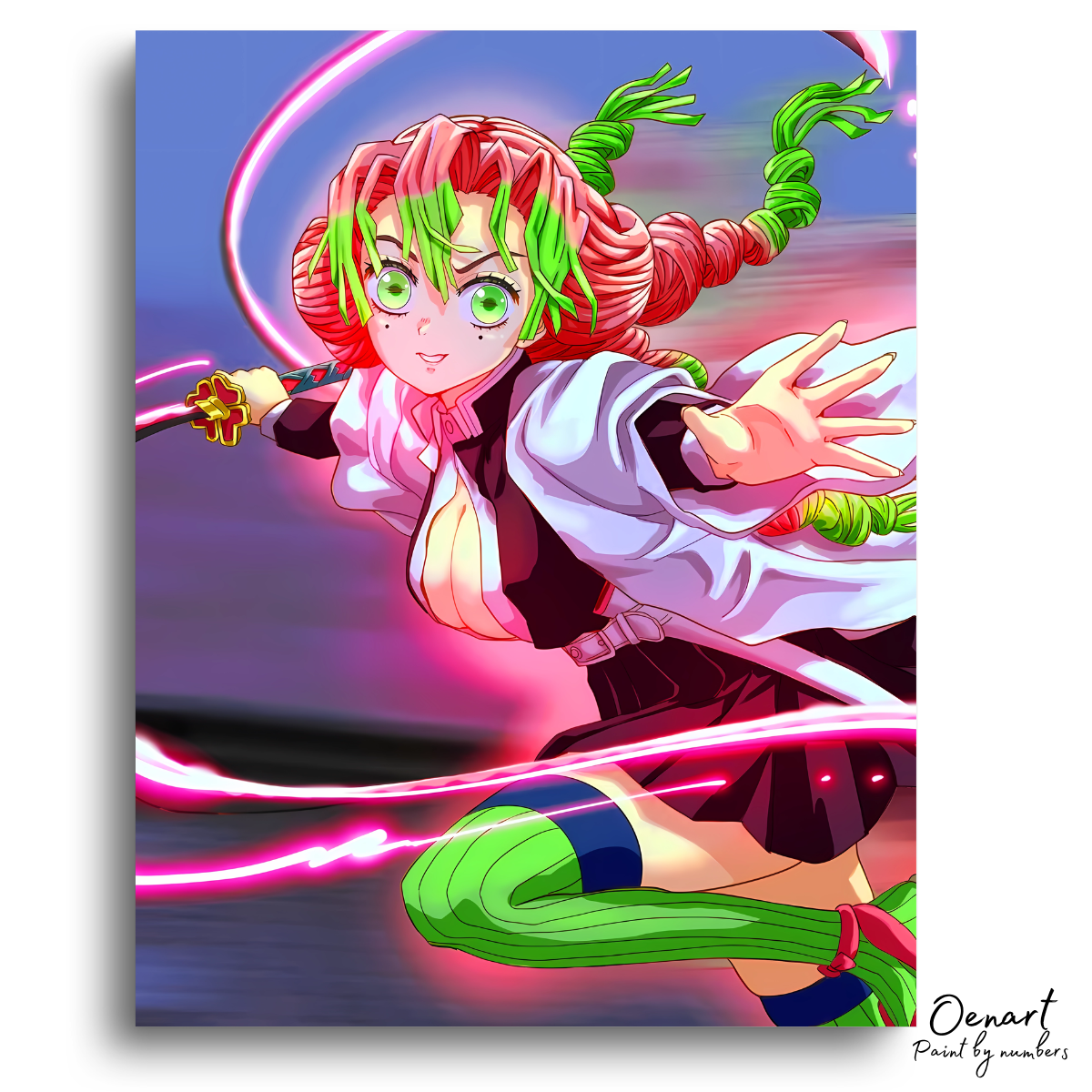 Demon Slayer: Mitsuri Love Hashira - Anime Paint By Numbers Kit