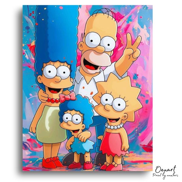 The Simpson's Family: Paint By Numbers Kit