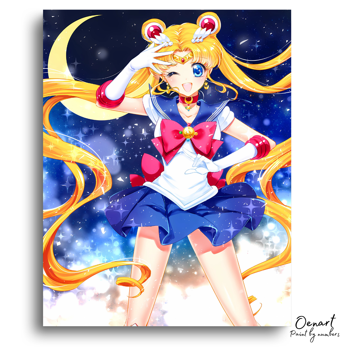 Sailor Moon: Usagi's Crescent Charm - Anime Paint By Numbers Kit