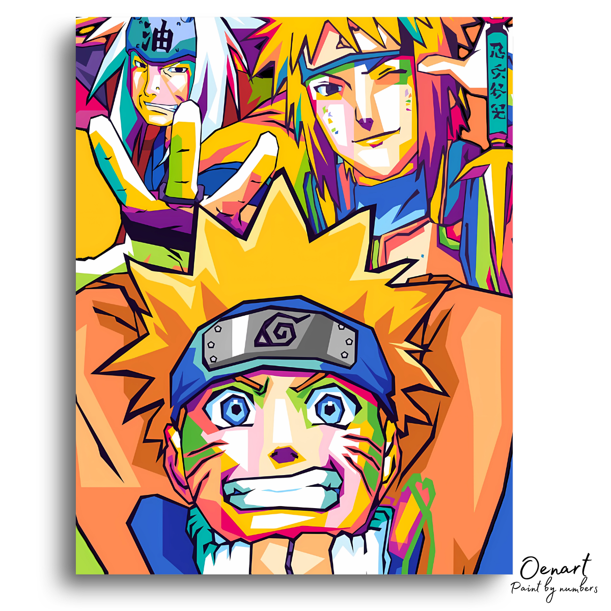 Naruto Shippuden: Naruto Minato and Jiraiya - Anime Painting Set