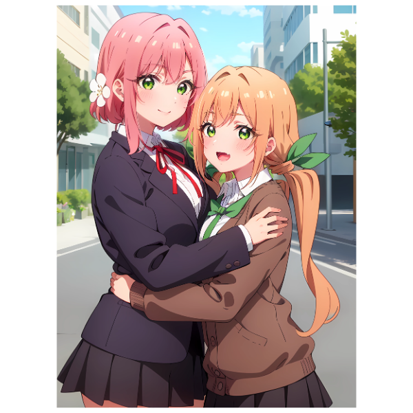 The 100 Girlfriends Who Really, Really, Really, Really, Really Love You: Karane and Hakari - Anime Painting Set