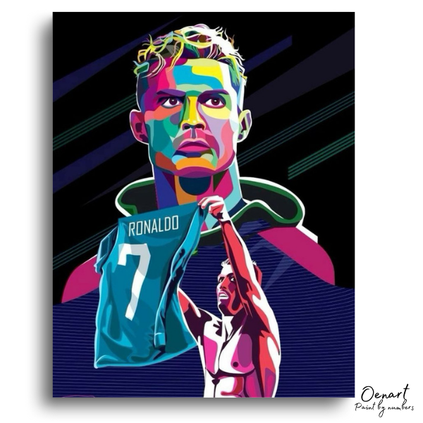 Ronaldo Pop Up Art - Paint By Numbers Kit