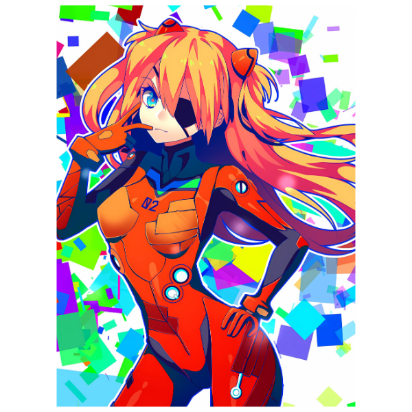 Neon Genesis Evangelion: Asuka Langley Sohryu - Anime Paint By Numbers Kit