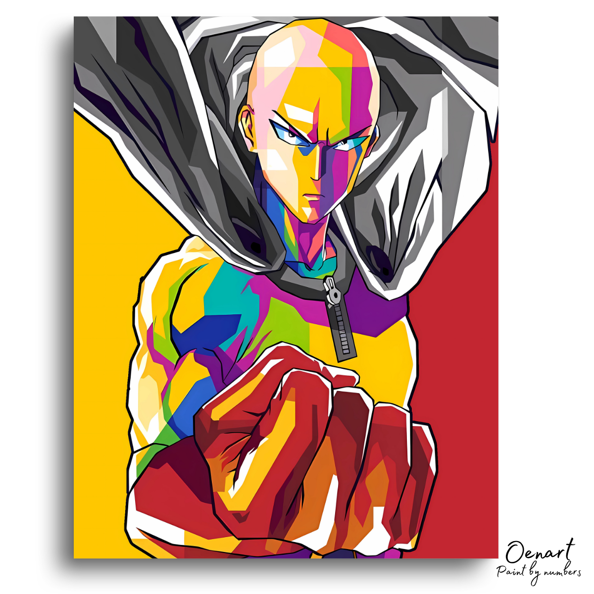 One Punch Man: Saitama - Anime Paint By Numbers Kit