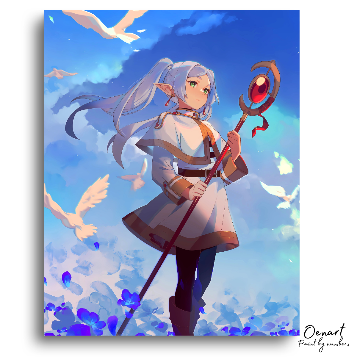 Frieren Beyond Journey's End: Frieren Blue Moonweed - Anime Painting Set