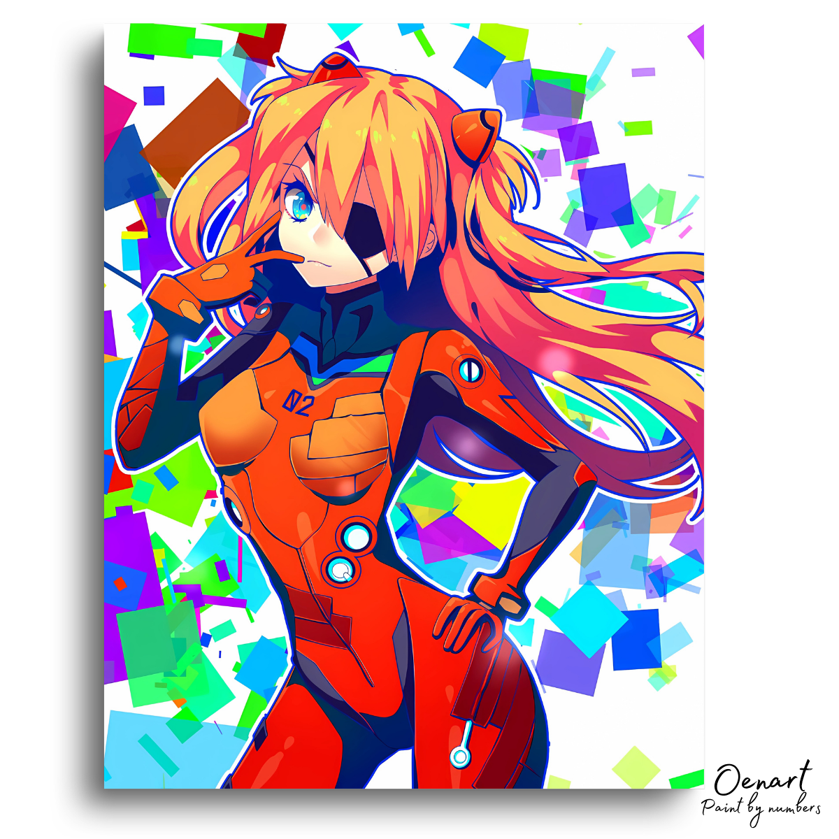 Neon Genesis Evangelion: Asuka Langley Sohryu - Anime Paint By Numbers Kit