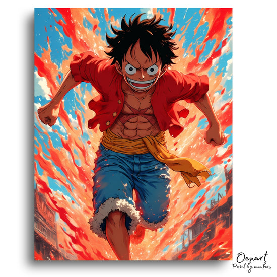 One Piece: Run With A Smile - Anime Paint By Numbers Kit