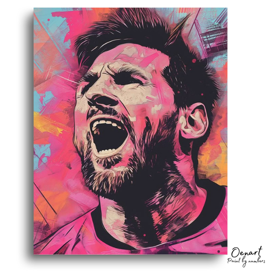 Messi Celebrating - Paint By Numbers Kit