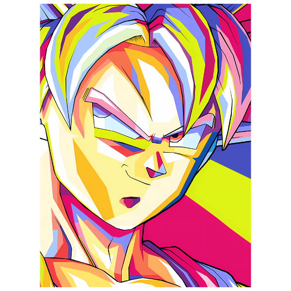 Dragon Ball Z: Goku Smiling - Anime Paint By Numbers Kit