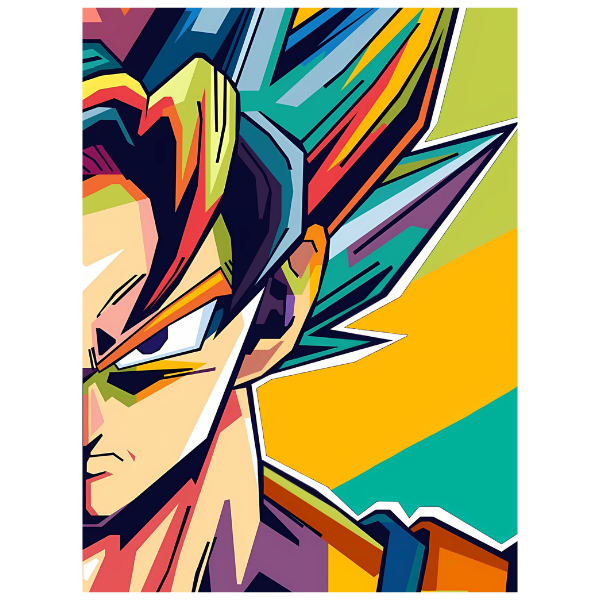 Dragon Ball Z: Goku Pop Art - Anime Painting Set