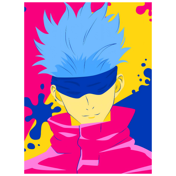 Jujutsu Kaisen: Gojo Colorful - Anime Paint By Numbers Kit