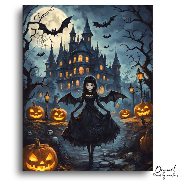 Halloween Black Dress - Paint By Numbers Kit